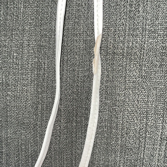 Vintage Whiting & Davis White Mesh and Leather Handbag EUC - Picture 9 of 13